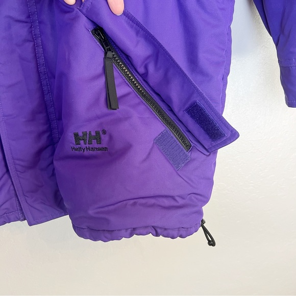 ✖️SOLD✖️•HELLY HANSEN• Purple/Black Parka Winter Coat Unisex - Picture 5 of 15